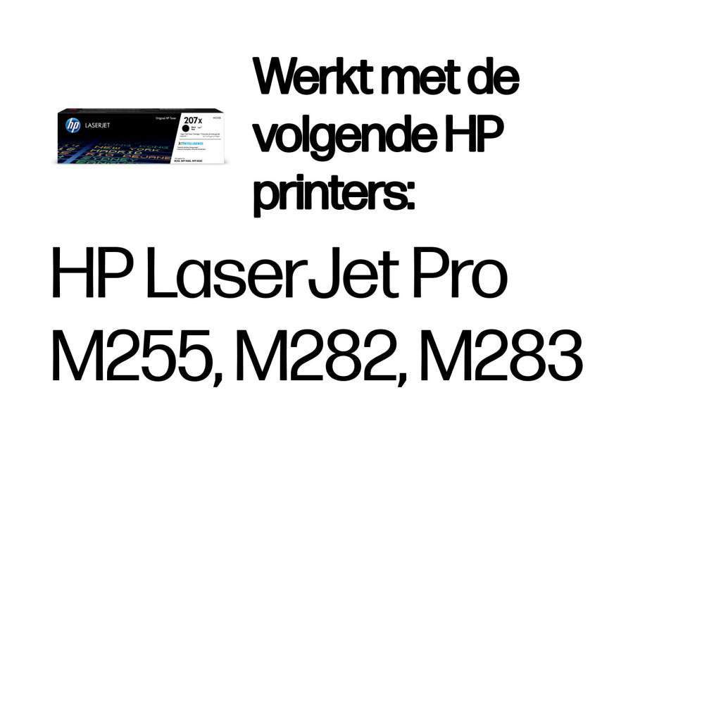 HP 207X originele high-capacity zwarte LaserJet tonercartridge - Afbeelding 2