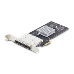 StarTech.com 4-Port GbE SFP Netwerkkaart, PCIe 2.0 x2 (x4, x8, x16 Compatibel), Intel I350-AM4 4x 1GbE Controller, 1000BASE Kope