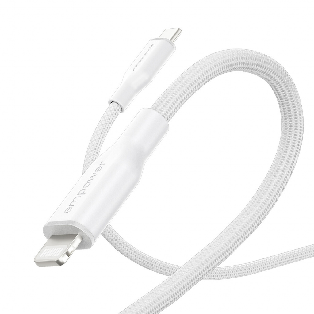 PanzerGlass empower™ by ® Racing 60W USB-C to Lightning Cable | USB 2.0 | 1.2M | Silver White USB-kabel Wit - Afbeelding 6