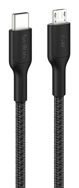Belkin BoostCharge Pro USB-kabel 1 m USB C Micro-USB A Zwart
