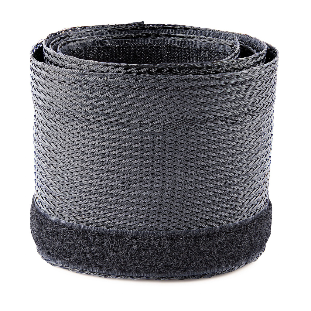 StarTech.com 3m Gevlochten Kabelmantel met Klittenband, Trimbare Heavy Duty Polyester Kabelhuls, 3cm Diameter, Computer Kabelma - Afbeelding 2