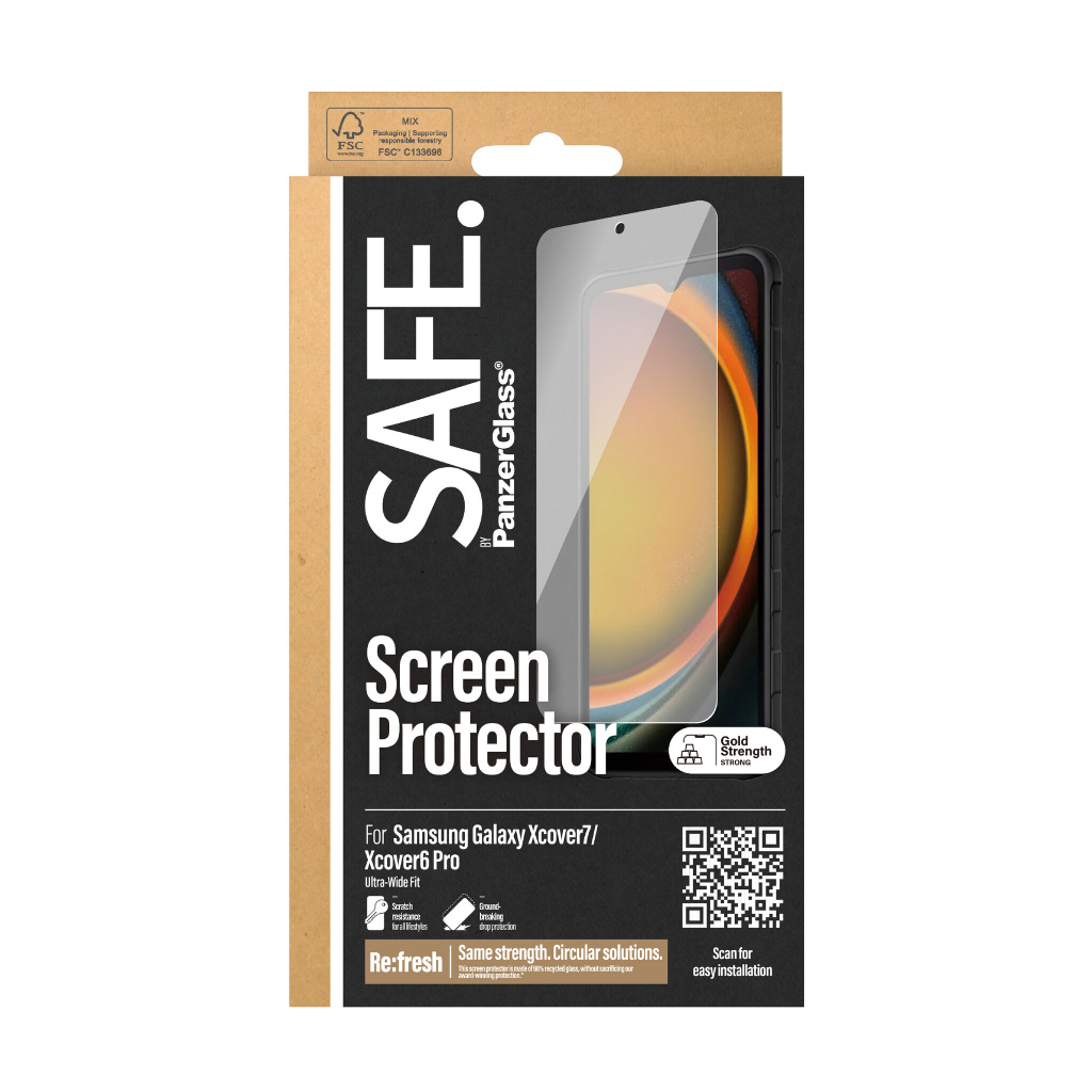 PanzerGlass SAFE. by Samsung Xcover 7 UWF*BULK Doorzichtige schermbeschermer 50 stuk(s) - Afbeelding 3