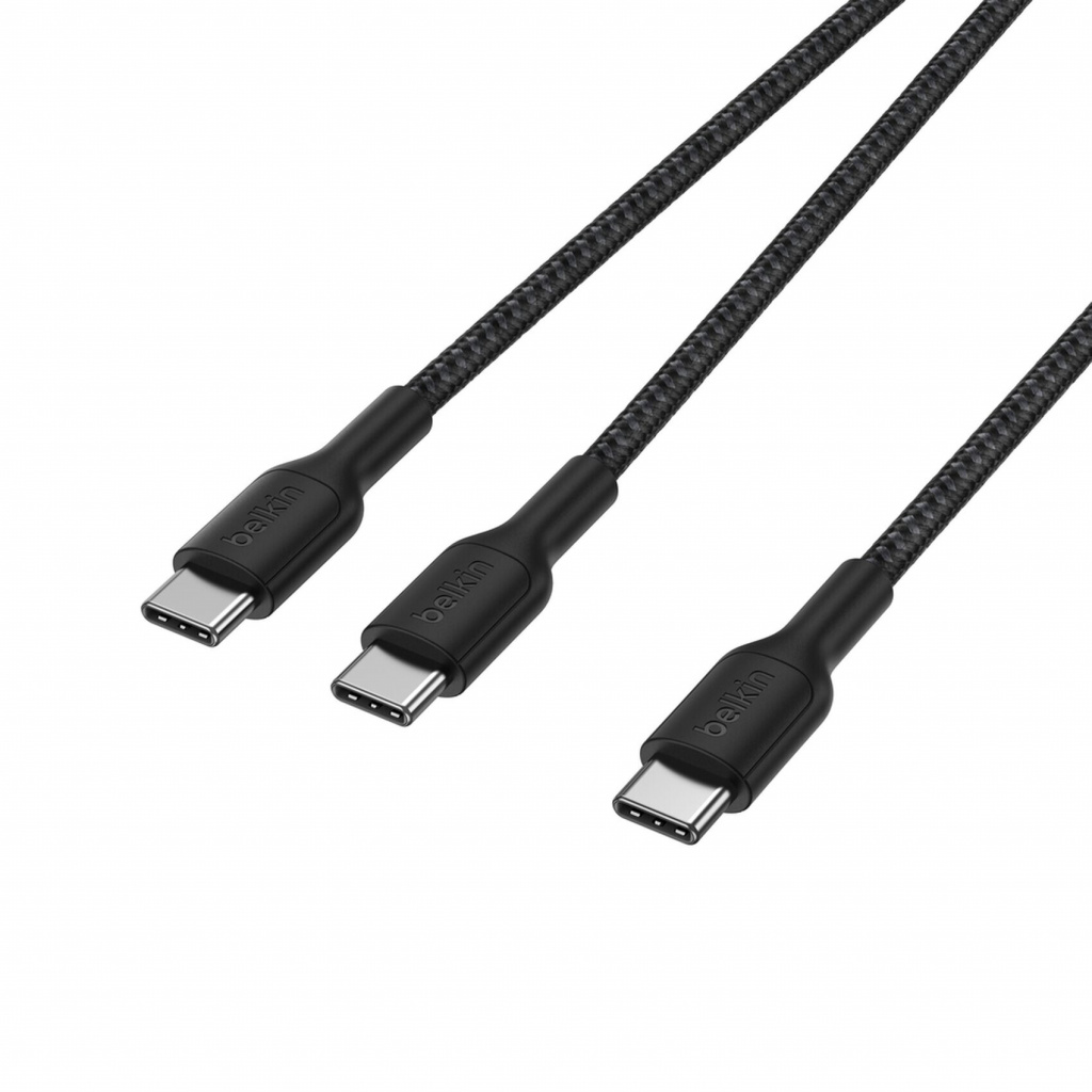 Belkin CAC004HQ1.5MBK USB-kabel USB 2.0 1,5 m USB C 2 x USB C Zwart - Afbeelding 3