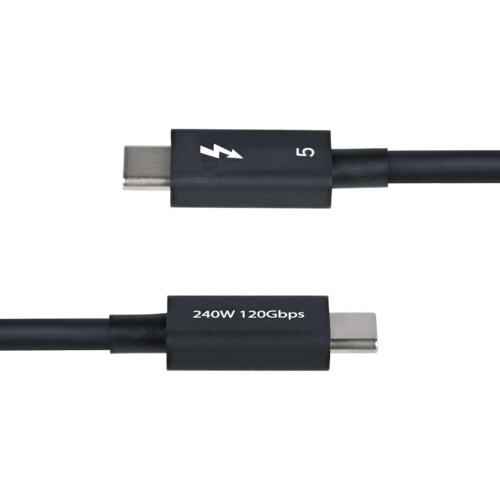 StarTech.com 1m Thunderbolt 5 Kabel, 80Gbps/Tot 120Gbps, 240W PD EPR, 8K 60Hz, Thunderbolt-Gecertificeerde Kabel, Compatibel met - Afbeelding 3