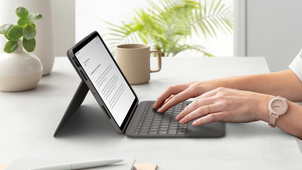 Logitech Folio Touch QWERTY Scandinavisch Smart Connector Grijs - Afbeelding 8