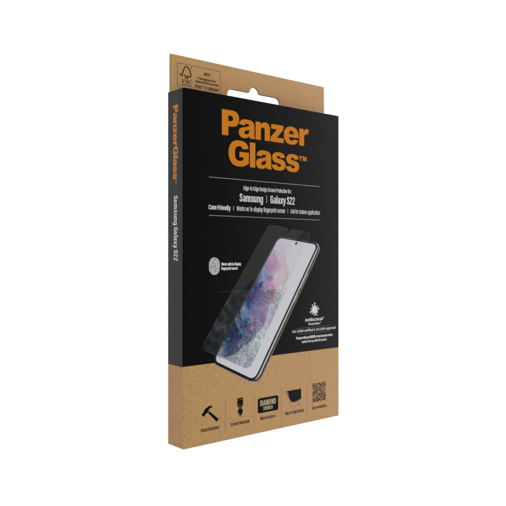 PanzerGlass ® UltraForce1 Samsung Galaxy S22 5G | Screen Protector Doorzichtige schermbeschermer 1 stuk(s) - Afbeelding 4