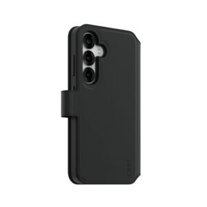 PanzerGlass CARE™ by ® Tango 2-in-1 Wallet Case w. Qi Compatible Samsung Galaxy S25 mobiele telefoon behuizingen Hoes Zwart