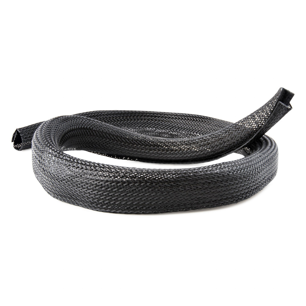 StarTech.com 3m Gevlochten Kabelmantel met Klittenband, Trimbare Heavy Duty Polyester Kabelhuls, 3cm Diameter, Computer Kabelma - Afbeelding 3