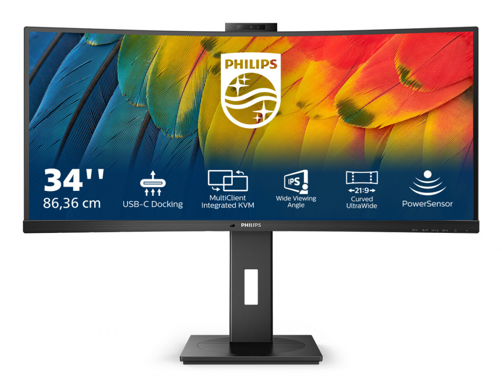 Philips 5000 series 34B1U5600CH/00 computer monitor 86,4 cm (34") 3440 x 1440 Pixels Wide Quad HD LCD Zwart - Afbeelding 3