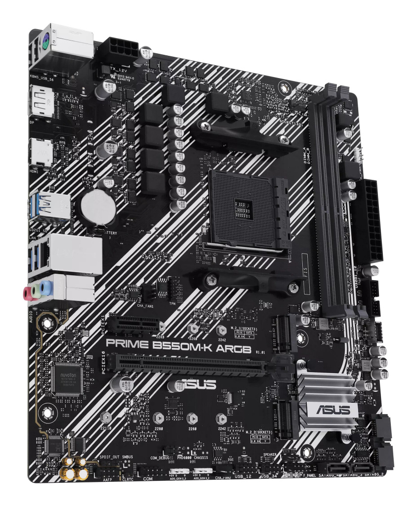 ASUS PRIME B550M-K ARGB AMD B550 Socket AM4 micro ATX - Afbeelding 4
