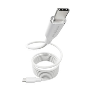 PanzerGlass empower™ by ® Magnetic 240W USB-C to USB-C Cable | USB 2.0 | 1.5M | Silver White USB-kabel Wit