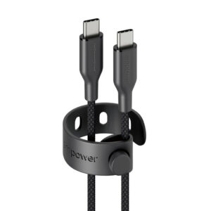 PanzerGlass empower™ by ® Racing 60W USB-C to USB-C Cable | USB 2.0 | 2M | Space Black USB-kabel Zwart
