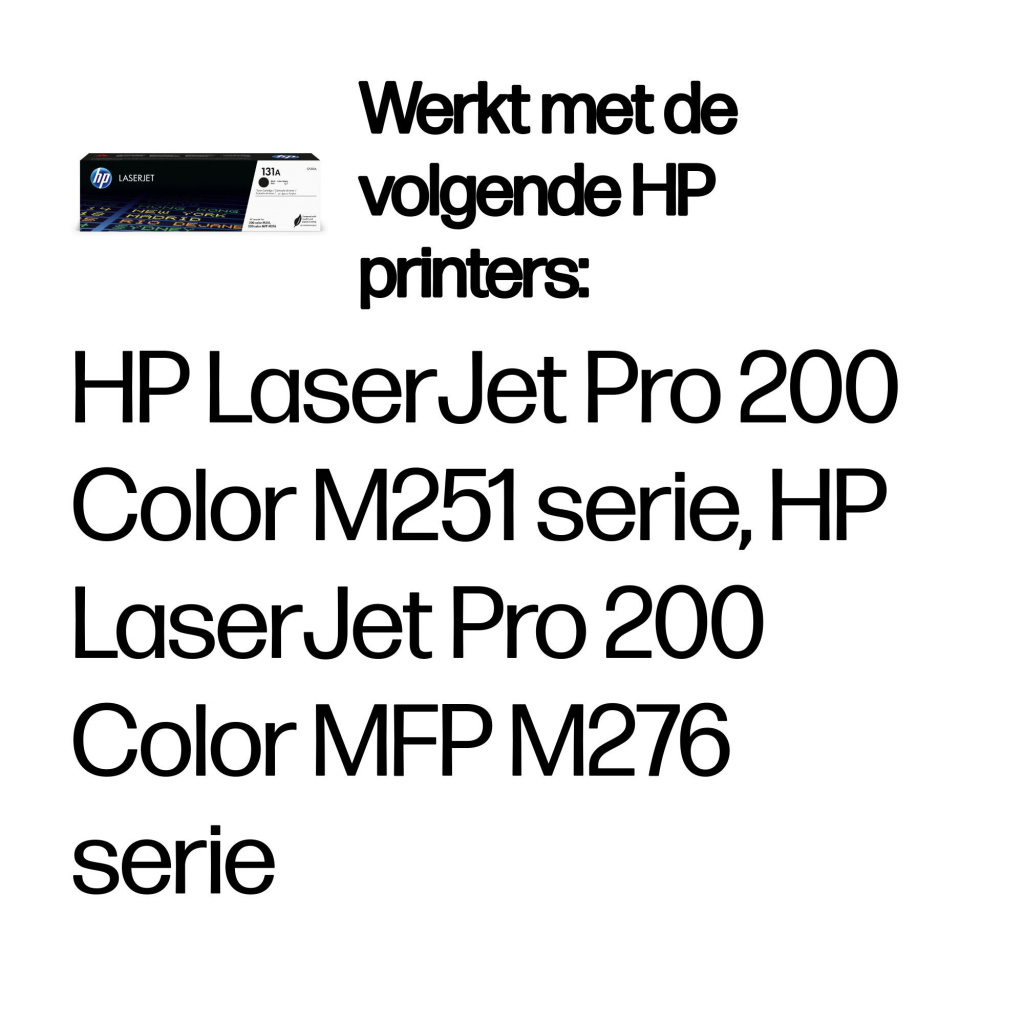 HP 131A originele zwarte LaserJet tonercartridge - Afbeelding 2