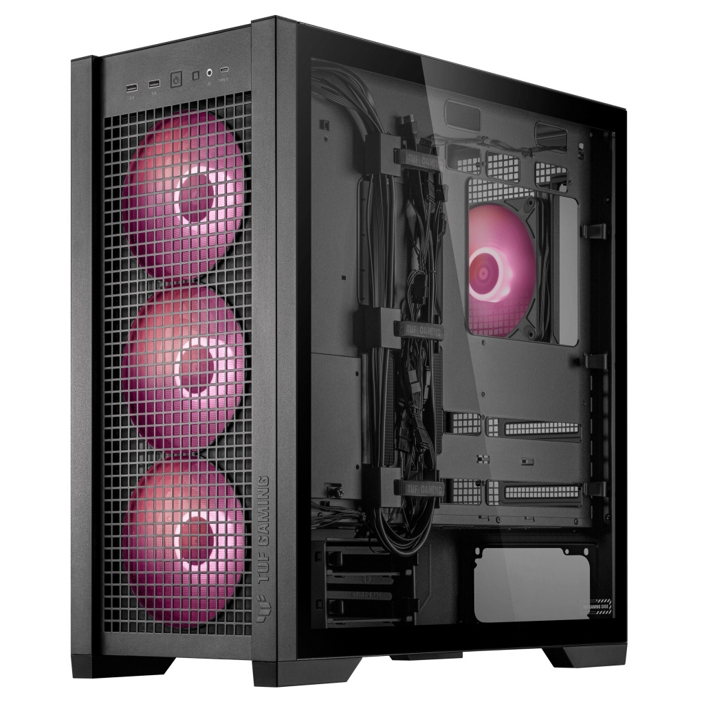 ASUS TUF Gaming GT302 ARGB Midi Tower Zwart - Afbeelding 14