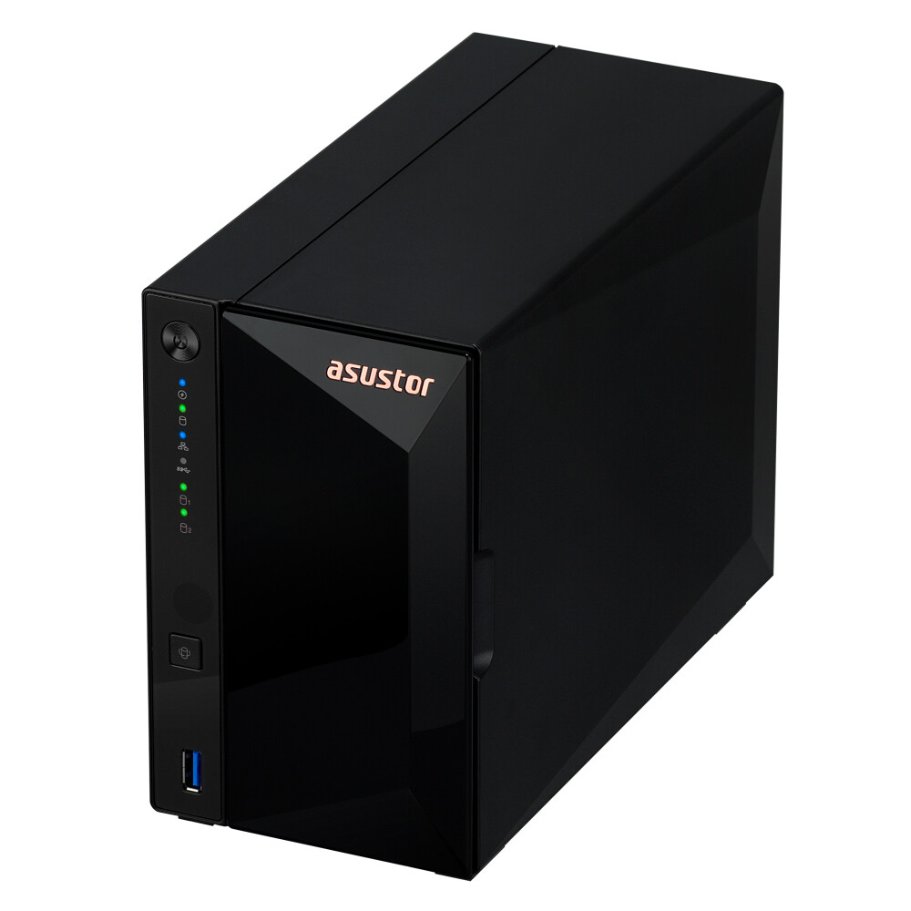 Asustor DRIVESTOR 2 Pro Gen2 AS3302T v2 NAS Realtek RTD1619B 2 GB DDR4 ADM Zwart - Afbeelding 4