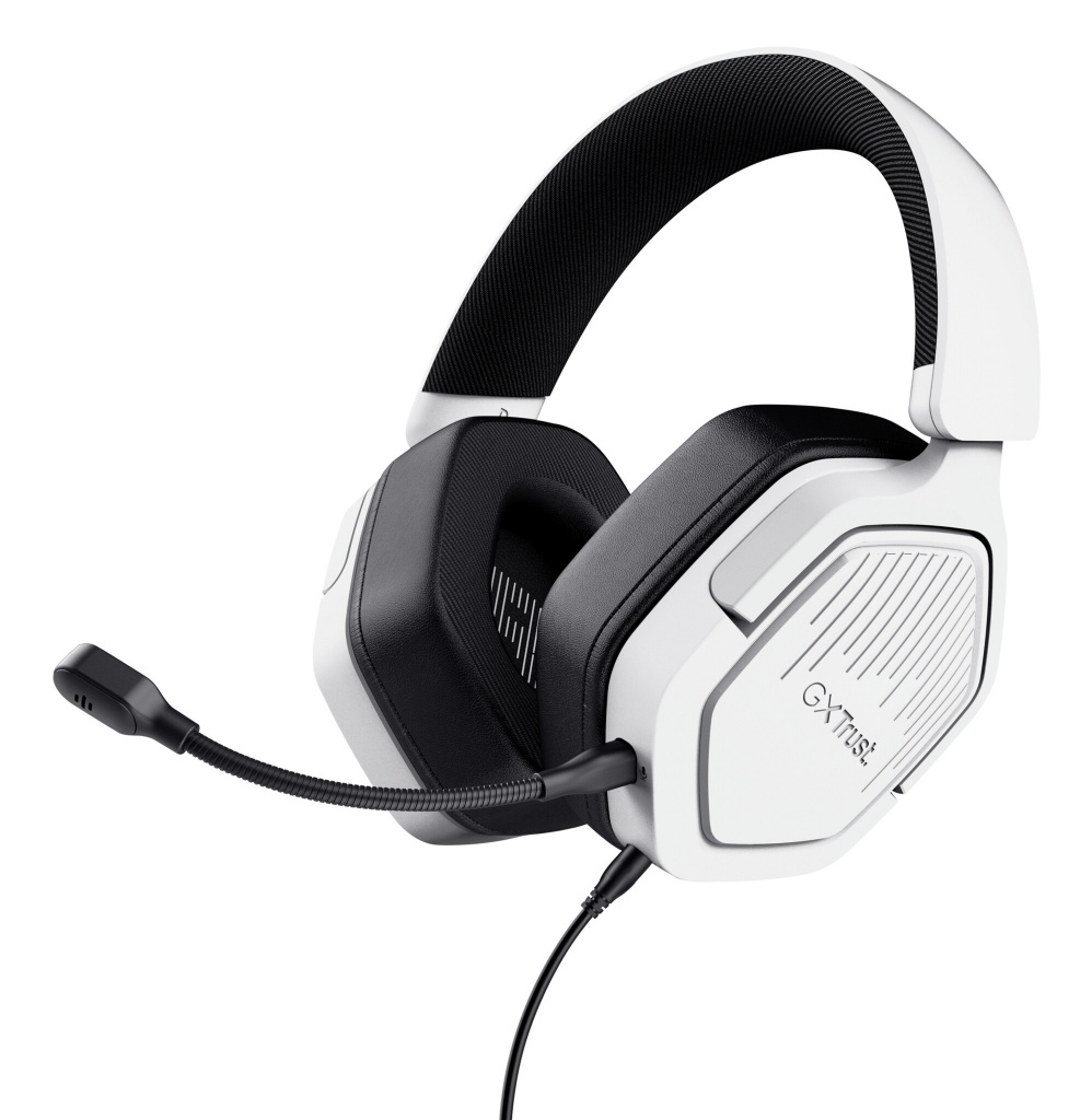 Trust GXT 492W Carus Gaming Headset - Bedrade gamingheadset – Afneembare microfoon – Over-ear ontwerp – Wit - Afbeelding 5