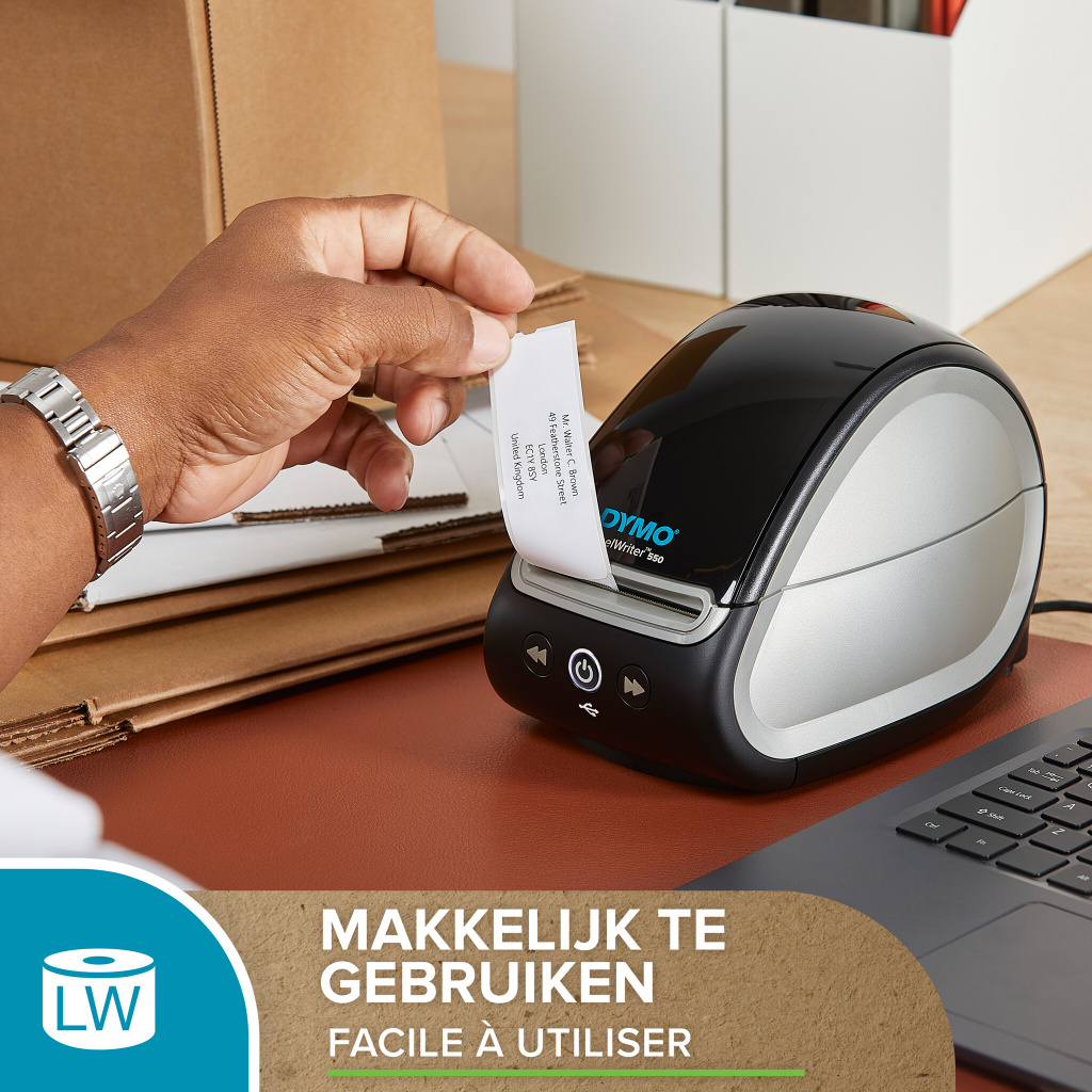 DYMO originele LabelWriter grote verzendetiketten met hoge capaciteit | 102 mm x 210 mm| 6 rollen met elk 140 zelfklevende label - Afbeelding 8