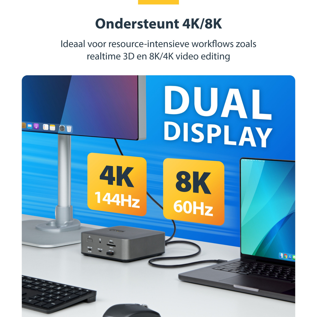 StarTech.com 1m Thunderbolt 5 Kabel, 80Gbps/Tot 120Gbps, 240W PD EPR, 8K 60Hz, Thunderbolt-Gecertificeerde Kabel, Compatibel met - Afbeelding 13