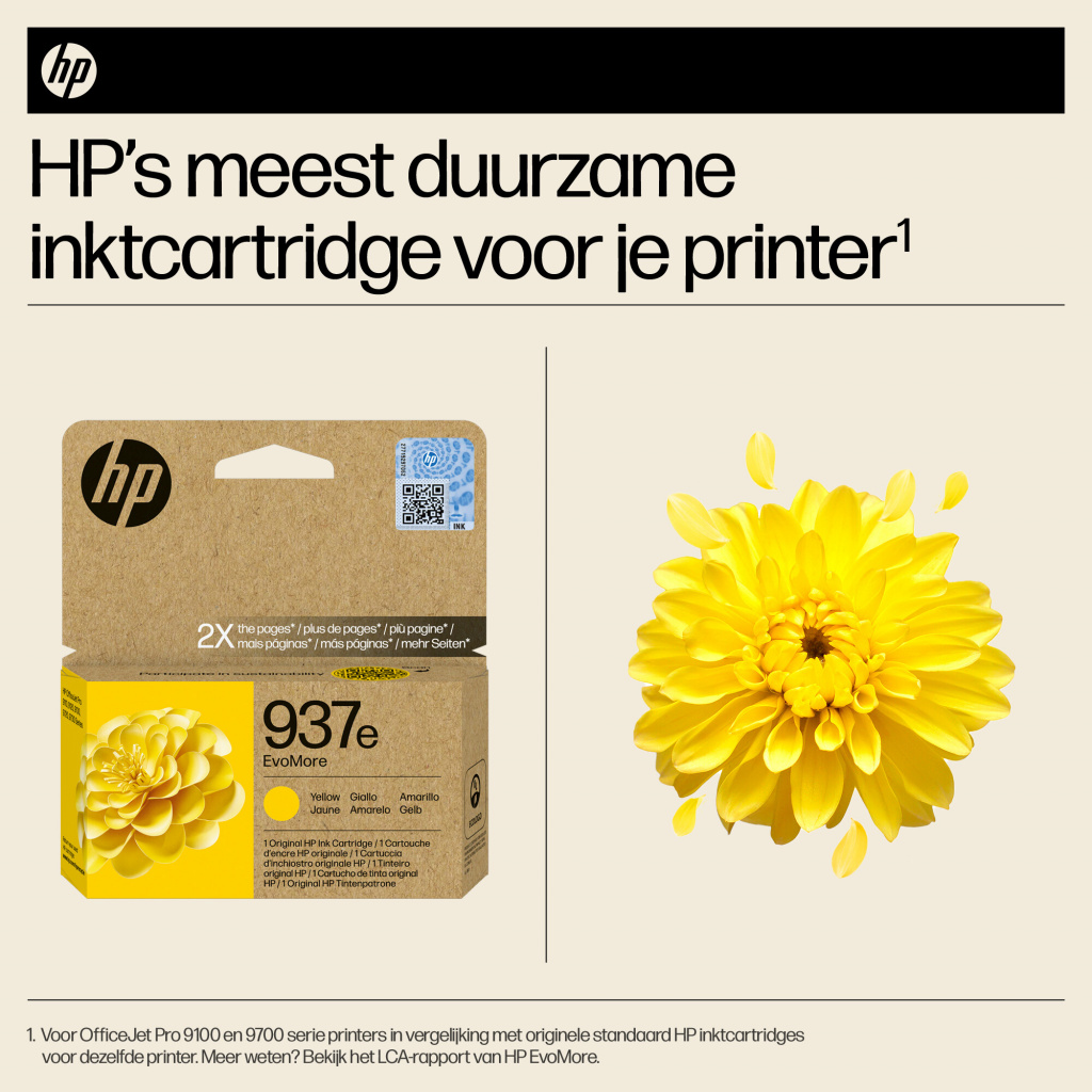 HP 937e EvoMore originele gele inktcartridge - Afbeelding 5