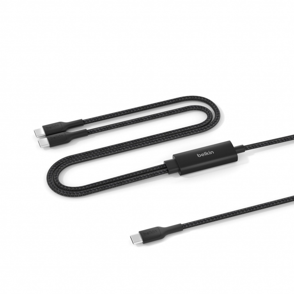 Belkin CAC004HQ1.5MBK USB-kabel USB 2.0 1,5 m USB C 2 x USB C Zwart
