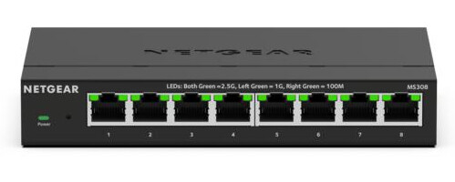 NETGEAR MS308E Unmanaged 2.5G Ethernet (100/1000/2500) Zwart - Afbeelding 2
