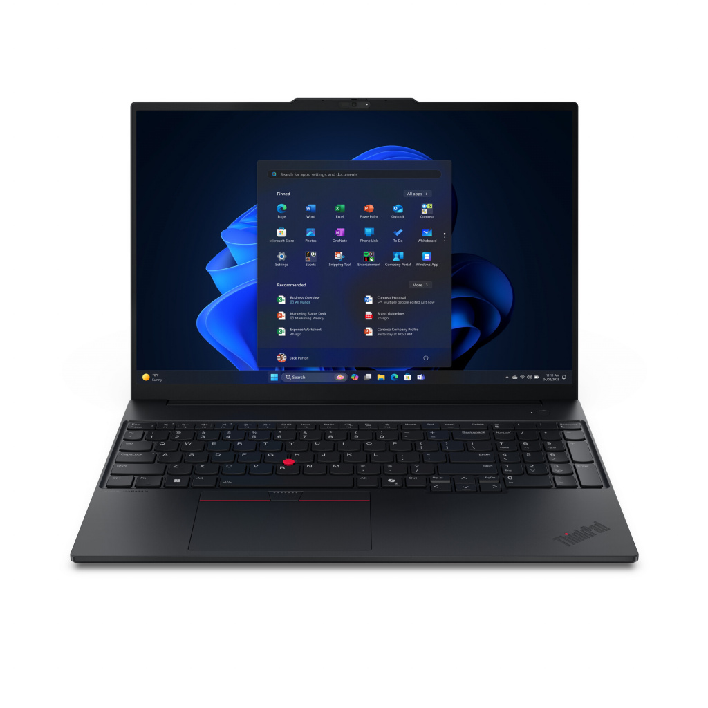 Lenovo ThinkPad E16 Gen 3 (Intel) Copilot+ PC Intel Core Ultra 7 258V Laptop 40,6 cm (16") WUXGA 32 GB LPDDR5x-SDRAM 1 TB SSD Wi