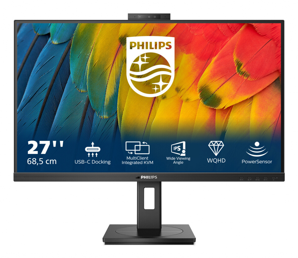 Philips 5000 series 27B1U5601H/00 computer monitor 68,6 cm (27") 2560 x 1440 Pixels Quad HD LCD Zwart - Afbeelding 2