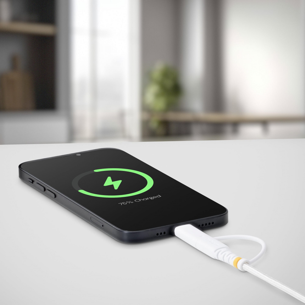 StarTech.com 1m 2-in-1 Robuuste USB-C Oplaadkabel met Lightning Adapter, 30W/60W, Apple MFi Gecertificeerd, Gevlochten USB C Laa - Afbeelding 3