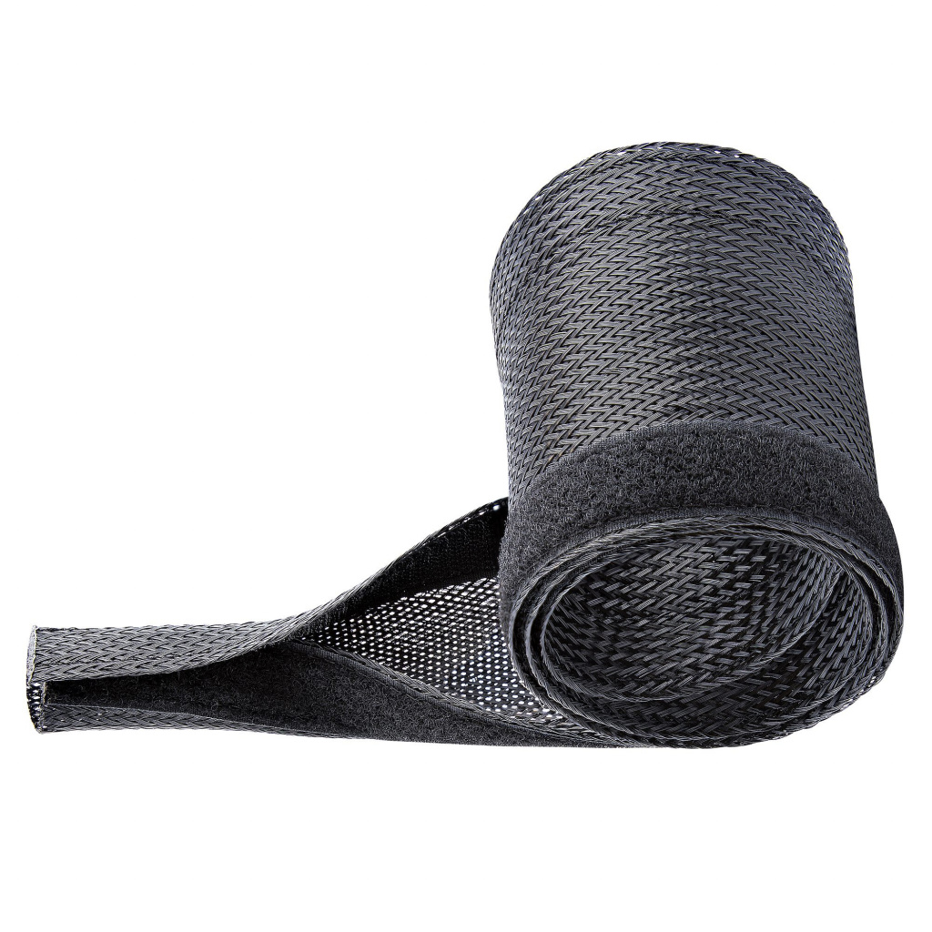 StarTech.com 3m Gevlochten Kabelmantel met Klittenband, Trimbare Heavy Duty Polyester Kabelhuls, 3cm Diameter, Computer Kabelma - Afbeelding 5