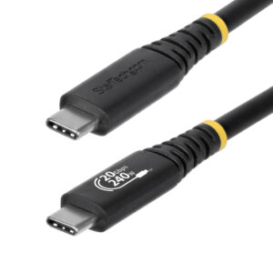 StarTech.com 2m USB4 Kabel, 20Gbps, USB-IF Gecertificeerde USB-C Kabel, 240W PD EPR, 4K 120Hz DP 1.4, TPE Mantel, USB Type-C Ka