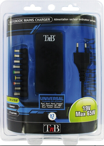 T'nB CHNB19V65 oplader voor mobiele apparatuur Laptop Zwart AC Binnen - Afbeelding 3