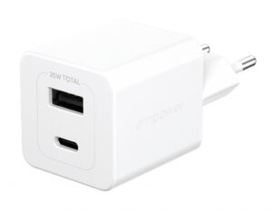 PanzerGlass empower™ by ® Turbo 35W Charger incl. USB-C + USB-A | EU Plug | Silver White Smartphone Wit AC Snel opladen Binnen