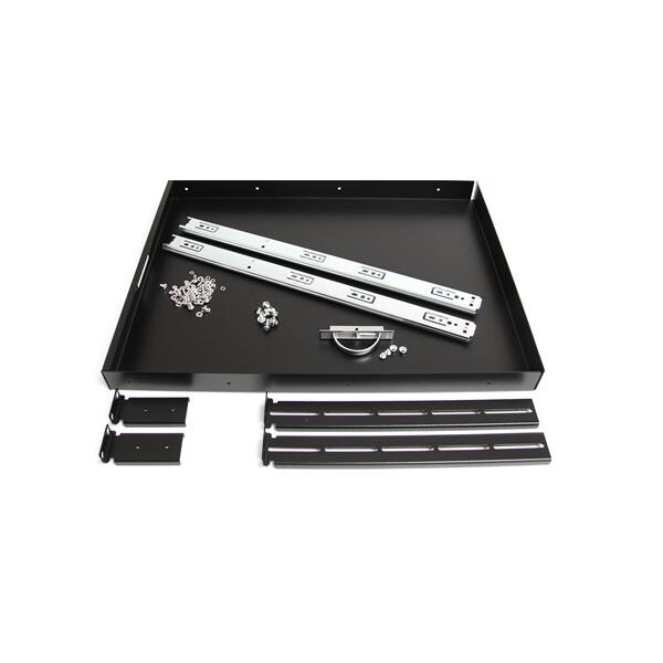 StarTech.com 1U Uitschuifbare Keyboard Tray voor Server Rack, Max 25kg, 22"/55cm Diep, Stalen Uittrekbare Lade/Plank voor 19" AV - Afbeelding 3