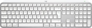 Logitech Master MX Keys S for Mac toetsenbord Kantoor RF-draadloos + Bluetooth QWERTY US International Aluminium, Wit