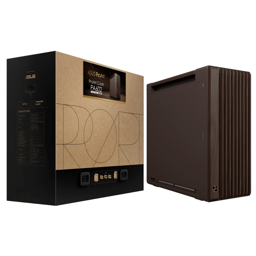 ASUS ProArt PA602 Wood Edition Retro Brown - Metal Panel Midi Tower Bruin - Afbeelding 19