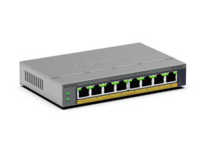 NETGEAR GS108EPP Unmanaged Gigabit Ethernet (10/100/1000) Power over Ethernet (PoE) Bureaublad-/wandmontage Grijs