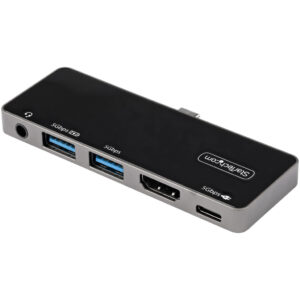 StarTech.com USB C Multiport Adapter - USB-C naar 4K 60Hz HDMI 2.0, 100W Power Delivery Pass-Through, 3-Port USB 3.0 Hub met Aud