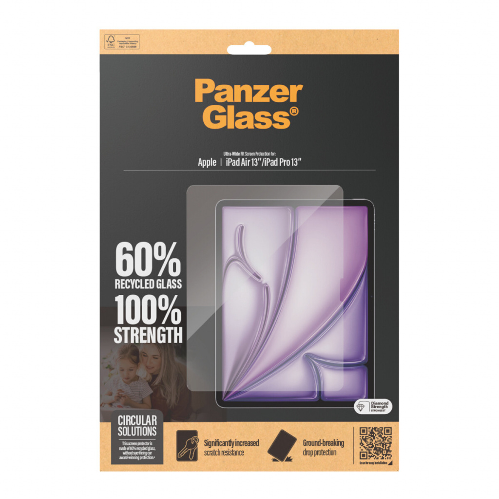 Panzerglass Gehard Glas Edge To Edge Screenprotector Apple iPad Air 2024 13 / iPad Pro 2024 13 - Afbeelding 3