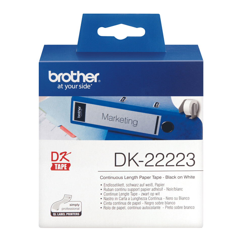 Brother DK-22223 printeretiket Wit - Afbeelding 2