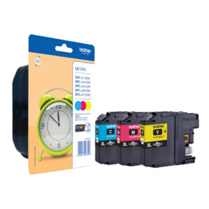 Brother LC125XLRBWBP inktcartridge 3 stuk(s) Origineel Hoog (XL) rendement Cyaan, Magenta, Geel