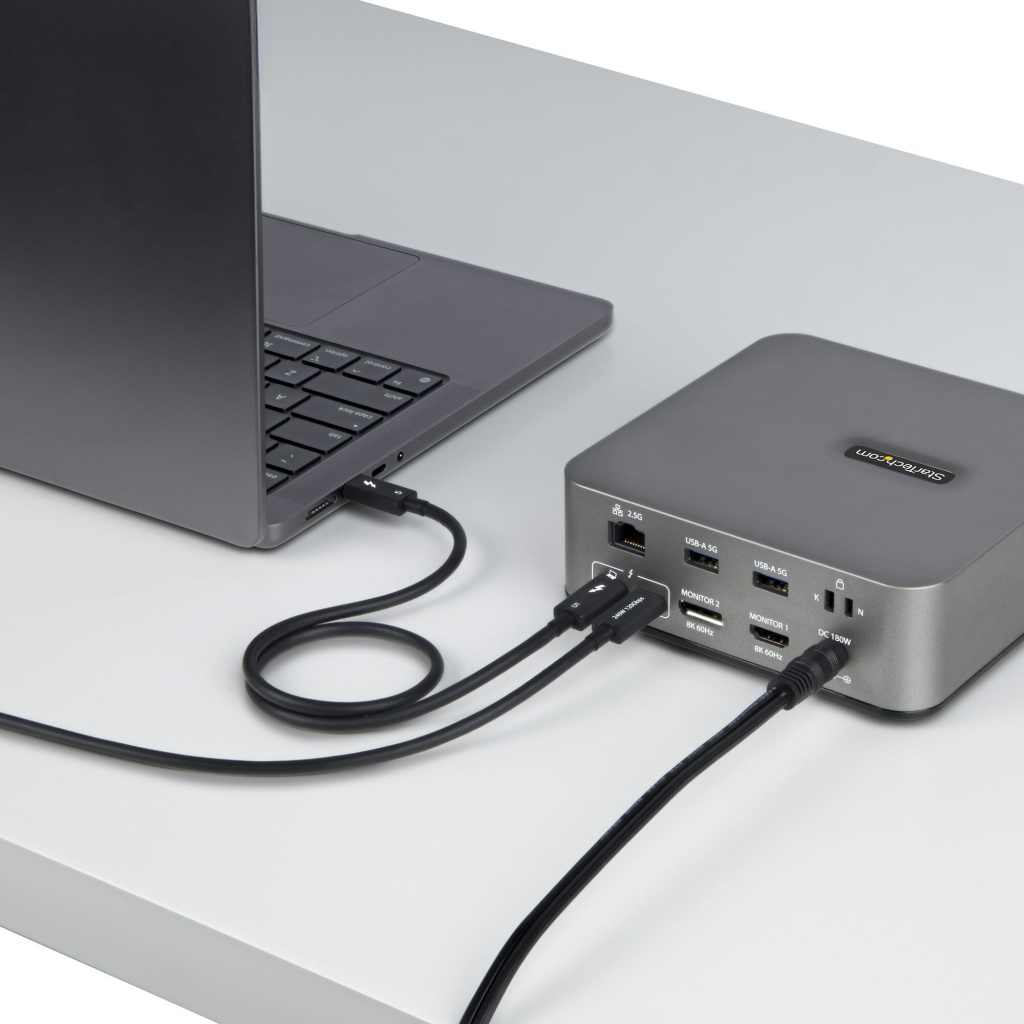 StarTech.com 1m Thunderbolt 5 Kabel, 80Gbps/Tot 120Gbps, 240W PD EPR, 8K 60Hz, Thunderbolt-Gecertificeerde Kabel, Compatibel met - Afbeelding 8