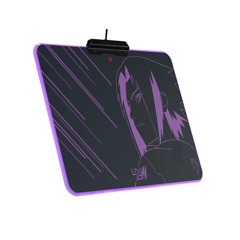 Lexip Sasuke "Revenge" Naruto Shippuden Muismat – Harde Muismat Met Micro-Getextureerd Oppervlak En Rgb-Verlichting - Afbeelding 2