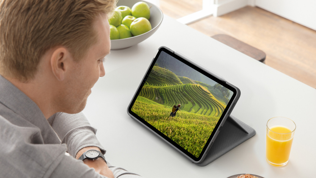 Logitech Folio Touch QWERTY Scandinavisch Smart Connector Grijs - Afbeelding 7