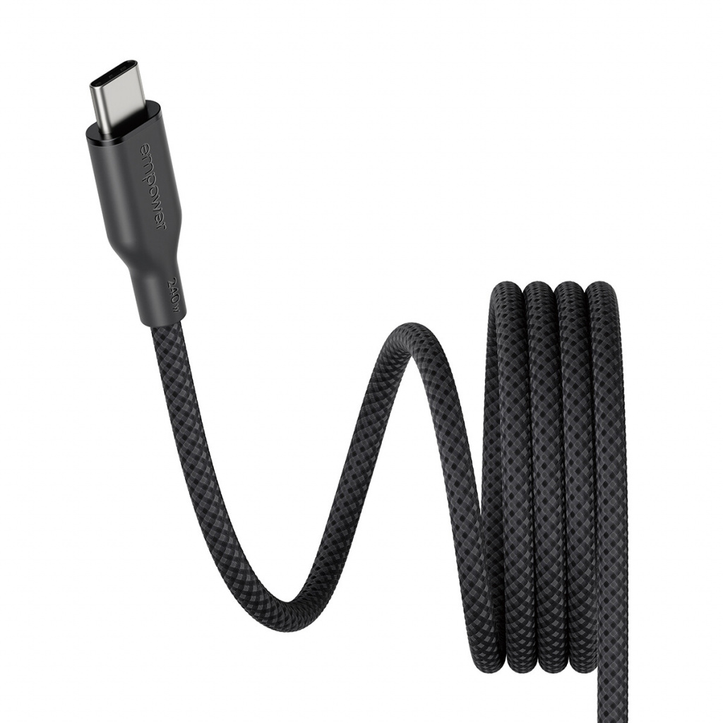 PanzerGlass empower™ by ® Magnetic 240W USB-C to USB-C Cable | USB 2.0 | 1.5M | Space Black USB-kabel 1,5 m Transparant - Afbeelding 6