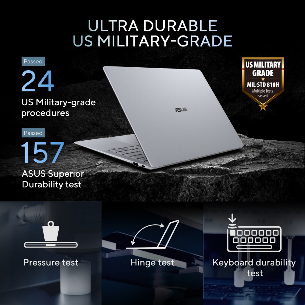 ASUS ExpertBook Ultra B9406CAA-TH0579X Copilot+ PC Intel Core Ultra 7 356H Laptop 35,6 cm (14") WQXGA+ 32 GB LPDDR5x-SDRAM 1 TB - Afbeelding 22