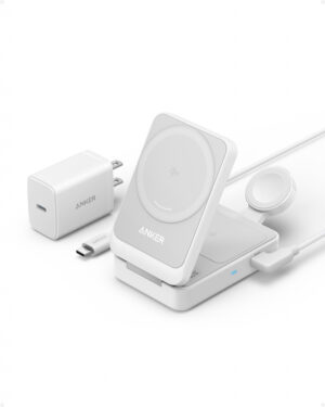 Anker B2557321 oplader voor mobiele apparatuur Hoofdtelefoons, Headset, Smartphone, Smartwatch Wit AC Draadloos opladen Snel op
