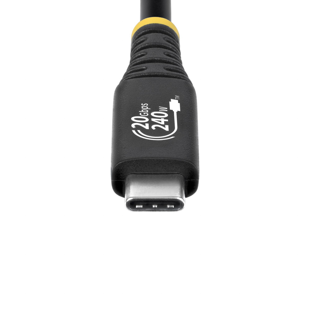 StarTech.com 2m USB4 Kabel, 20Gbps, USB-IF Gecertificeerde USB-C Kabel, 240W PD EPR, 4K 120Hz DP 1.4, TPE Mantel, USB Type-C Ka - Afbeelding 4