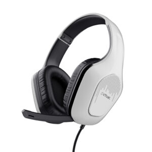 Trust GXT 415W Zirox Gaming Headset - Bedrade gaming koptelefoon – Opklapbare microfoon – 50 mm drivers – Wit