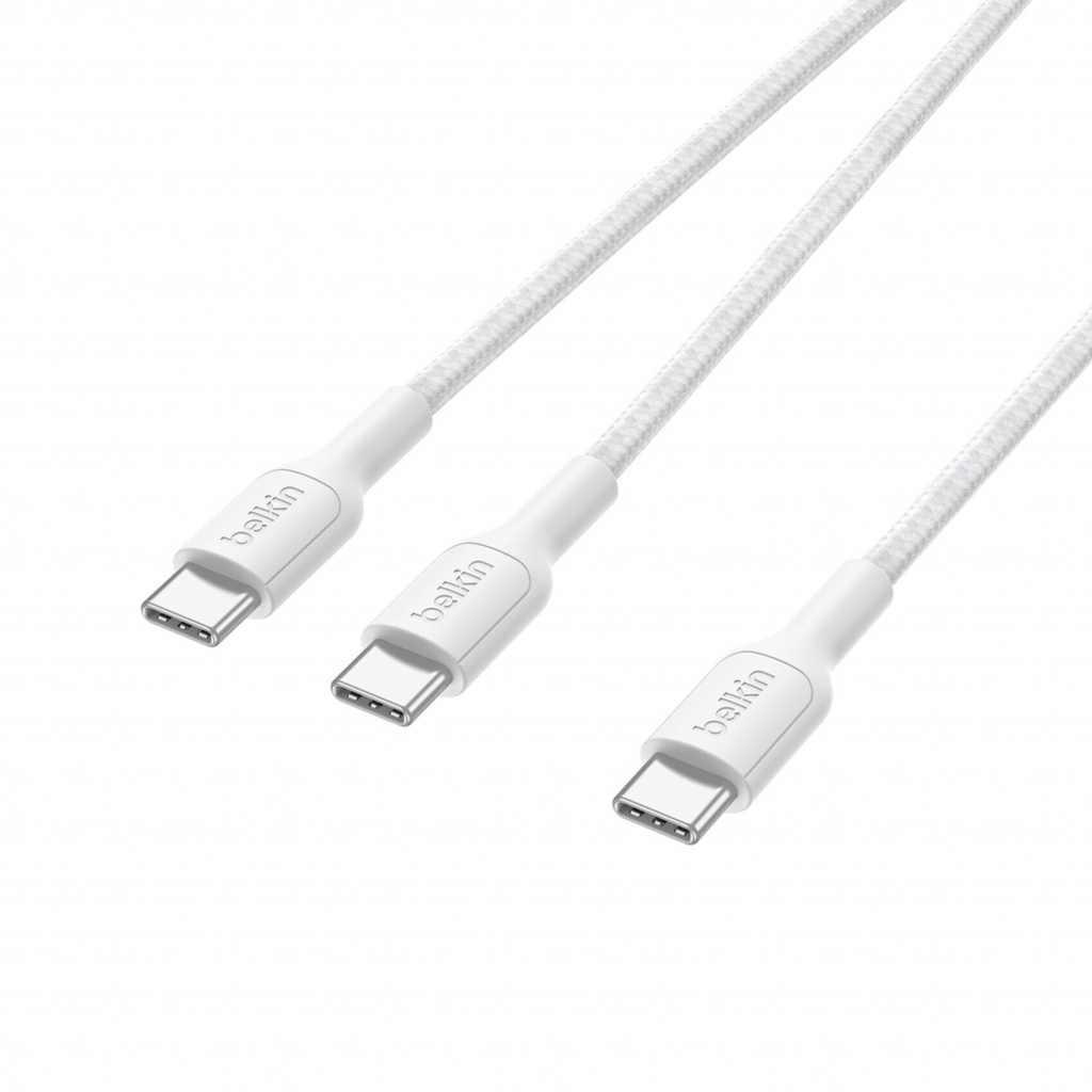 Belkin CAC004hq1.5MWH USB-kabel USB 2.0 1,5 m USB C 2 x USB C Wit - Afbeelding 3