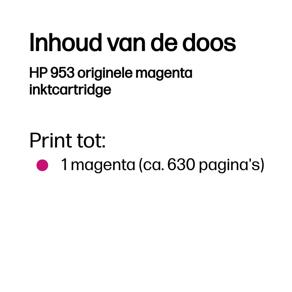 HP 953 originele magenta inktcartridge - Afbeelding 3